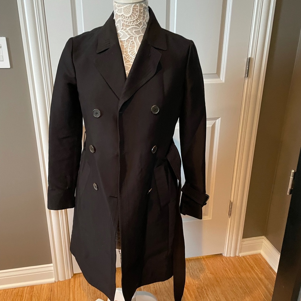 BCBG light weight trench in black.